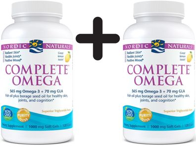 2 x Complete Omega, 565mg Lemon - 120 softgels