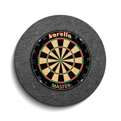 Karella Schallschutz für Steeldartboards mit integriertem Surround / Auffangring