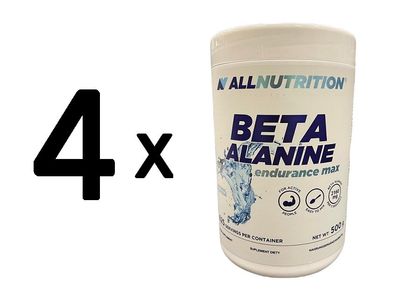 4 x Beta Alanine Endurance Max, Natural - 500g