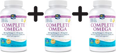 3 x Complete Omega, 565mg Lemon - 120 softgels