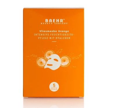 Pedibaehr - Baehr Beauty Concept  - Vliesmaske Orange, 1 Pack (5 Stk.)