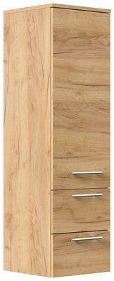 Hochschrank 35,2x120cm, Badschrank, Badezimmer Wandschrank, Badmöbel