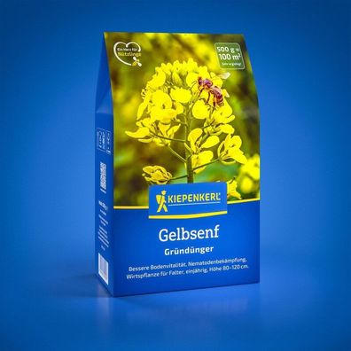 Gelbsenf, 500 g, Bessere Bodenvitalität - Nematodenbekämpfung - Wirtspflanze
