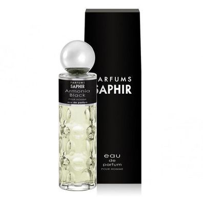 Saphir Armonia Schwarze Eau de Parfum, 200ml Luxuriöse Duftkomposition