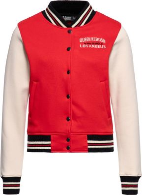 Queen Kerosin Damen College Sweat Jacke "Q High School" QKU44001