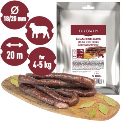 Schafsdärme 18/20mm 20 METER Därme Wurstdärme Schweinedarm Schafsdarm Naturdarm