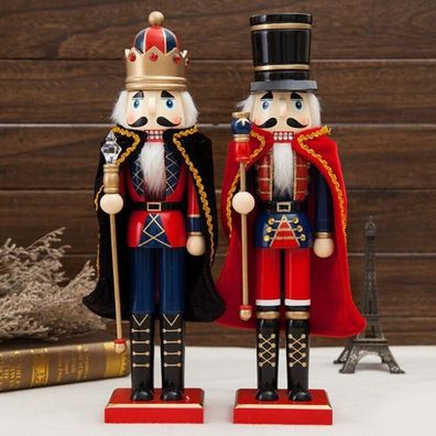 Nussknacker 35cm SOLDAT Deko Weihnachtsdeko Holz Figur Weihnachtsmann Nutcracker