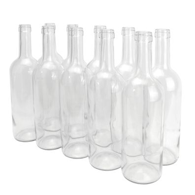 10Stk Weinflasche 750 ml Glasflasche leere Flasche Likör Wein Weiß