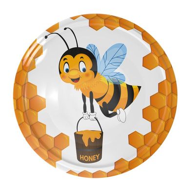 Honig Biene Twist Off Deckel Schraubdeckel Ø 82/6mm Deckel für Gläser M5