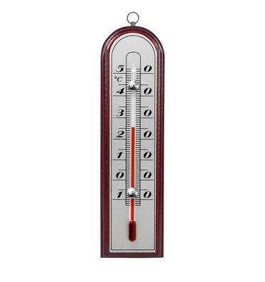 Zimmerthermometer Thermometer Holz Außenthermometer Analog Innen Raum Garten MD8