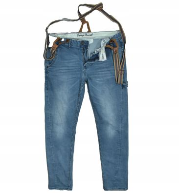 CAMP DAVID Herren-Denim-Hose mit Hosenträgern 33