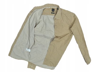 HUGO BOSS Herren H-Hank-Kent-C1-214 Monogramm-Hemd 42 L