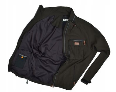 JEEP Herren Funktionsjacke aus technischem Softshell XXL