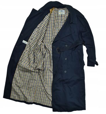 Aquascutum Marineblauer Trenchcoat / XXL