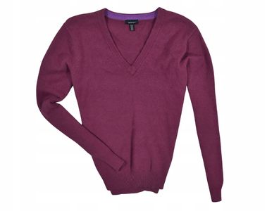 GANT Damen Pullover mit V-Ausschnitt aus Wolle / XL