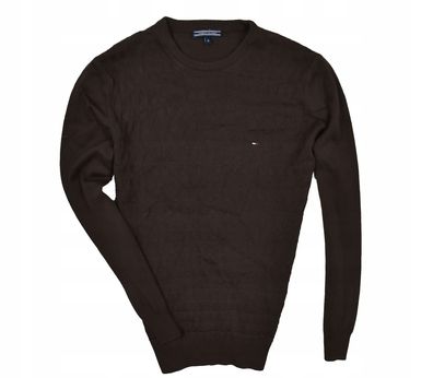 Herren Baumwollpullover mit Rundhalsausschnitt Tommy Hilfiger M