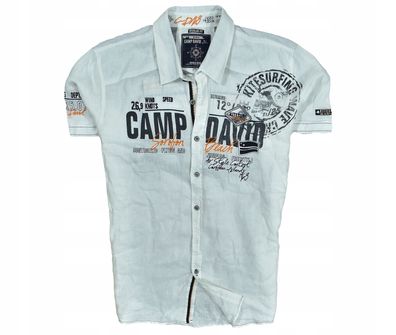 CAMP DAVID Herren Leinen Logan Hemd Reg XL