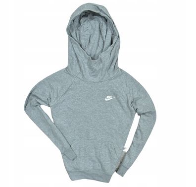 NIKE NSW Essential Damen Grau Hoodie M