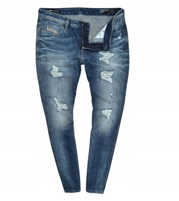 DIESEL Rizzo Reg Slim Str Low Wiast Jeans W28 L32