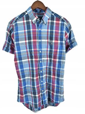 GANT Madras Plaid Herren Kurzarmhemd Regular Fit M