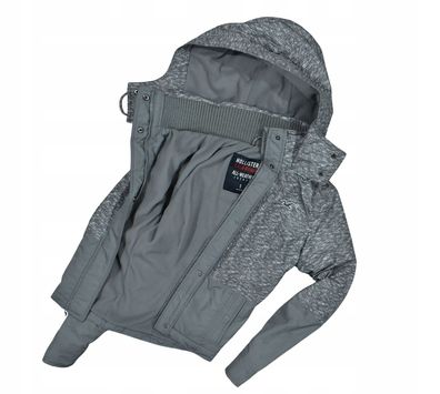 Hollister Allwetter-Jacke mit Fleece-Futter / S