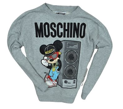 Moschino HM Logoed Damen Disney Grau Sweatshirt S