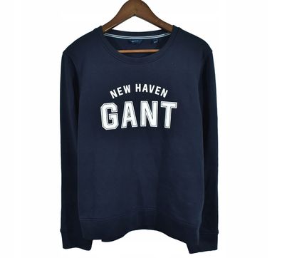 GANT Marineblau Damen Sweatshirt mit Rundhalsausschnitt L