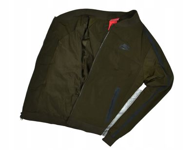 NIKE Khaki Bomberjacke für Damen mit Logo / S