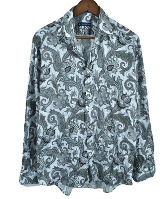 ETRO Herren Hemd mit Blumenmuster 41 M