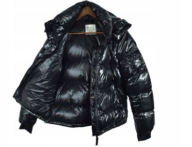 S13 New York Women's Down Jacket Glänzend Schwarz M