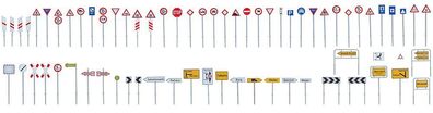 Faller 180534 Verkehrsschilder-Set Spur H0