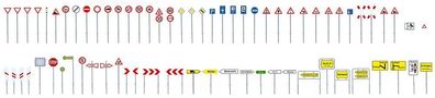 Faller 180533 Verkehrsschilder-Set Spur H0