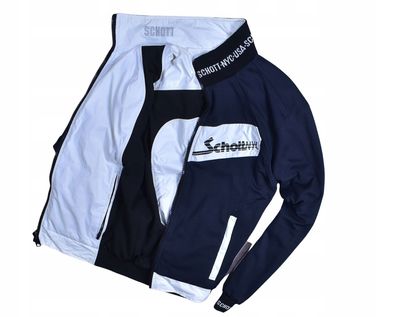 SCHOTT Doppelseitige Herren Windbreaker Jacke M / L