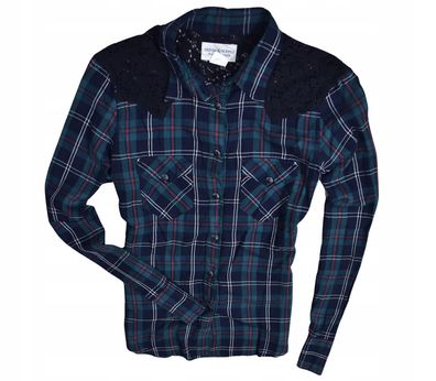 RALPH LAUREN Damen-Shirt mit Spitzenkragen / S