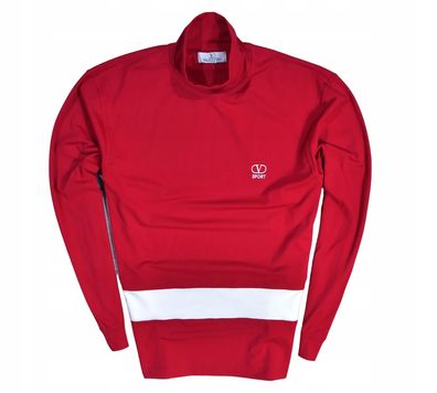 Valentino Sport Herren Steh-Sweatshirt Rot 52