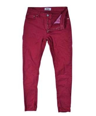 ACNE Damen Jeans Flex und Satin Rot W28 L32