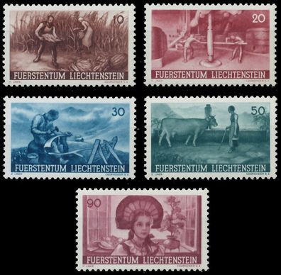 Liechtenstein 1941 Nr 192-196 postfrisch X139402