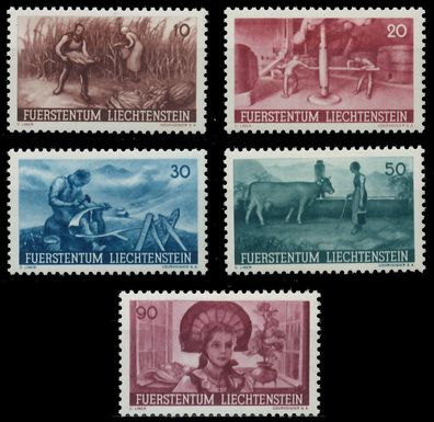 Liechtenstein 1941 Nr 192-196 ungebraucht X139426