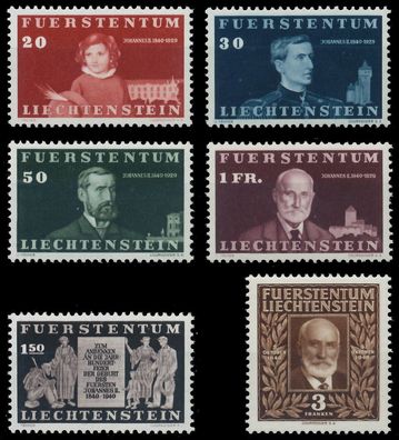 Liechtenstein 1940 Nr 186-191 postfrisch X13947E