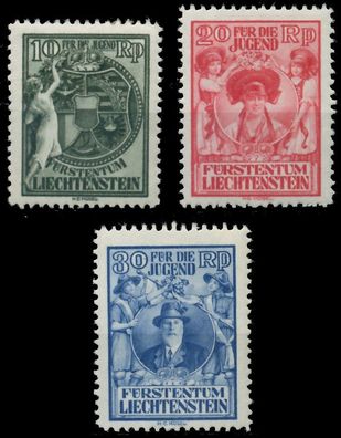 Liechtenstein 1932 Nr 116-118 ungebraucht X13966E