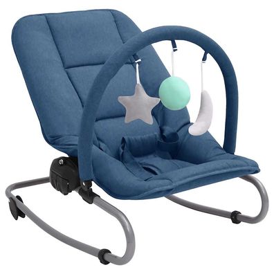 vidaXL Babywippe Marineblau Stahl