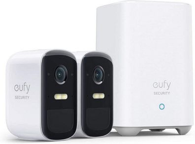 Anker eufy Security eufyCam 2C kabelloses Sicherheitssystem, Doppel-Kamera-Set