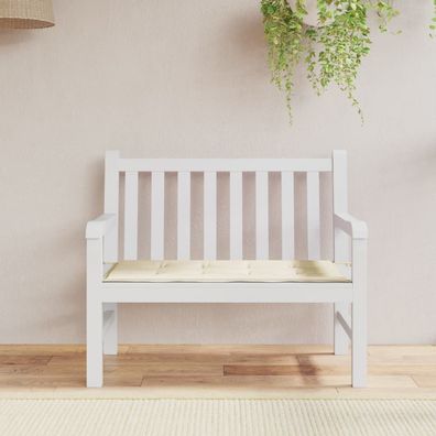 vidaXL Gartenbank-Auflage Creme 100x50x4 cm Oxford-Gewebe