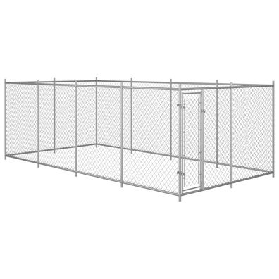 vidaXL Outdoor-Hundezwinger 7,6x3,8x1,9 m