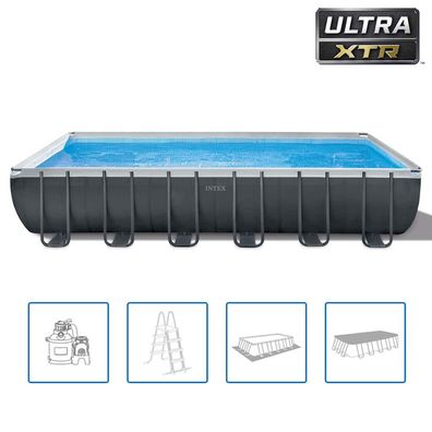 Intex Swimmingpool-Set Ultra XTR Frame Rechteckig 732 x 366 x 132 cm