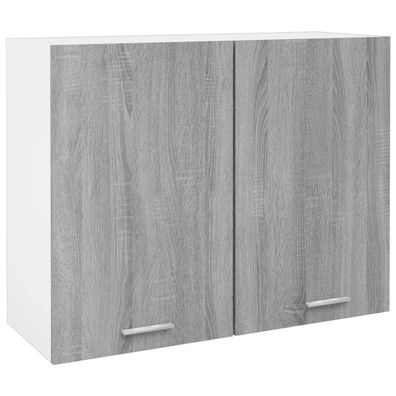 vidaXL Hängeschrank Lyon Grau Sonoma 80x31x60 cm Holzwerkstoff