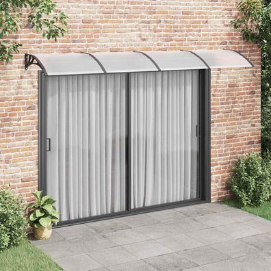 vidaXL Türvordach Schwarz 350x100 cm Polycarbonat