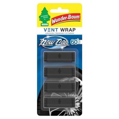 WUNDER-BAUM SCENT VENT WRAP NEW CAR FOR AIR VENTS (4PCS) / WUNDER BAUM