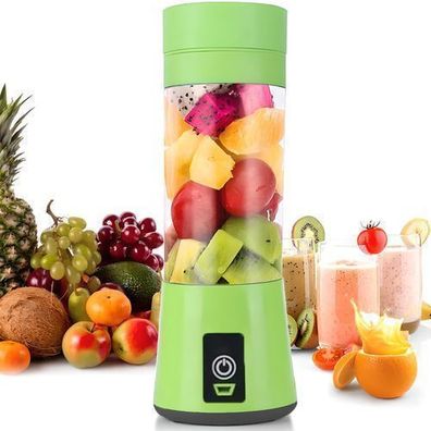 USB Smoothies Mixer mit 1500mAh 380 ml Standmixer Blender Smoothie Maker Retoo