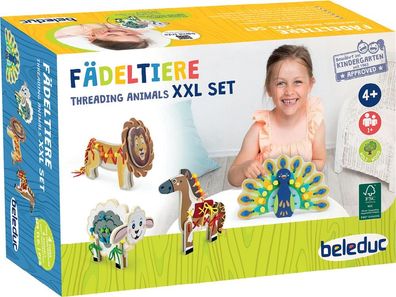 Fädeltiere XXL, 4er Set, von beleduc